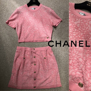 シャネル トップス コピー 最新作 CRUISE CAMELLIA PINK TOP