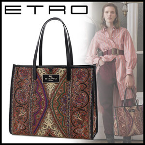 ★ETRO★エトロ 偽物 トートバッグ ジャカード トートバッグ◆関税送料込◆ 1N008 5848