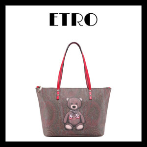 【ETRO】エトロ トートバッグ スーパーコピー ベアー プリント ペイズリートートバッグ 1N0222426