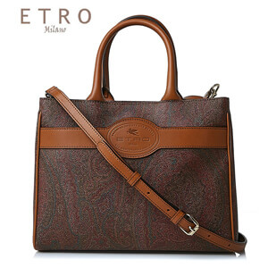 ETRO☆エトロ ショッパーバッグ コピー ショルダーストラップ付ペイズリー柄