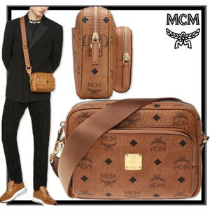 エムシーエム ショルダーバッグ パロディ★関税込★MCM★クラシック VISETOS クロスボディ★ 【カラー】 ブラウン系(Cognac) 【サイズ】 横 22 X縦 15 X マチ 8 ショルダーストラップ　75-132(cm)