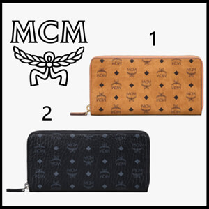 【MCM】エムシーエム 財布 偽物◇大人気◇ヴィセトス ジップアラウンド ウォレット MXLAAVI01BK001