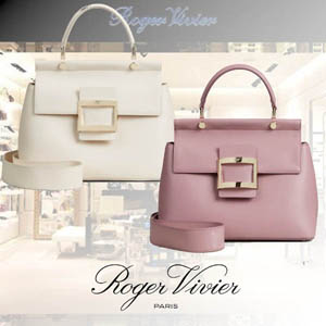 【★大人気★】ロジェ ヴィヴィエ トートバッグ コピー RogerVivier ☆ Viv Cabas レザー バッグRBWAOBA0200D8CM424