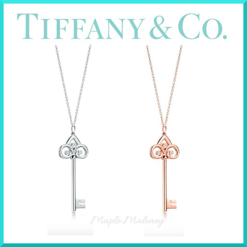 ティファニー ネックレス コピー 新作☆Tiffany Diamond Key Pendant