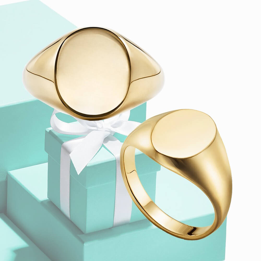 ティファニー 指輪 偽物＜Tiffany & Co ティファニー＞18Kゴールド シグネットリング