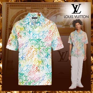 LV パステル モノグラム Tシャツ コピー ルイヴィトン ショートスリーブシャツウィズグラフィック 1A8HH5