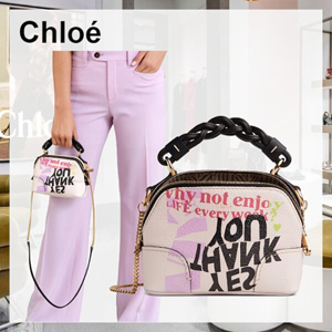 Chloe クロエ ショルダーバッグ コピー◆Daria ミニチェーンバッグ プリント入り CHC21US362E616ZA