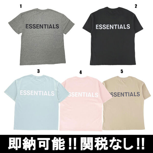 essentials tシャツ 偽物 即納 エッセンシャルズ リフレクター pullover tee