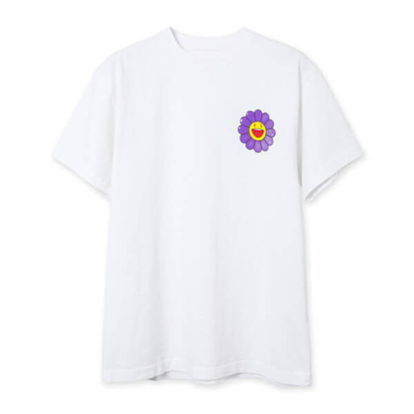 カイカイキキ Tシャツ 偽物【送料込即納]J Balvin x Takashi Murakami Flower Tee PURPLE