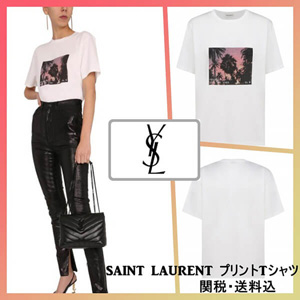 【サンローラン Tシャツ 偽物】北川景子ドラマTシャツ VHSサンセットTシャツ sannro-ran-2-2000