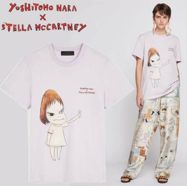 21SS★ステラマッカートニー Tシャツ コピー Nara コットン Tシャツ 601850SMP935200