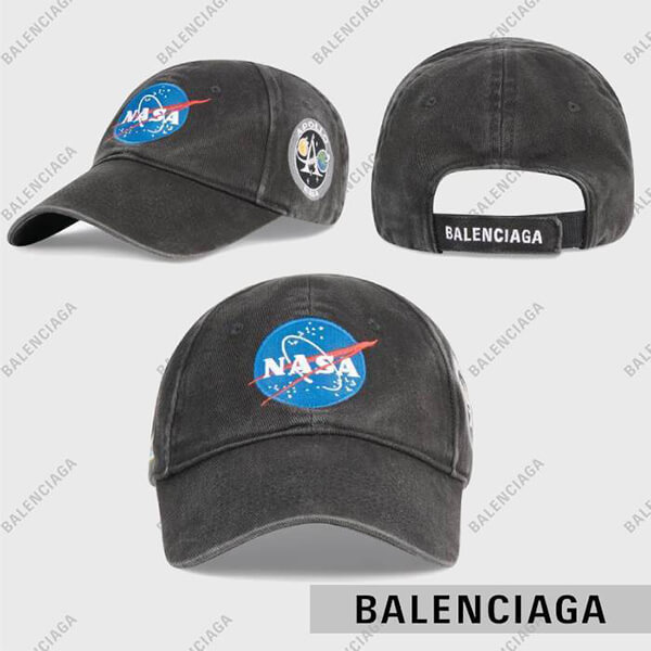 コラボ【バレンシアガ キャップ 偽物】× NASA スペース キャップ