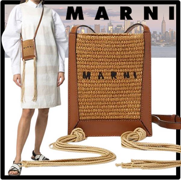 マルニ かごバッグ 偽物★MARNI★MINI FRINGE BA.G★バッグ