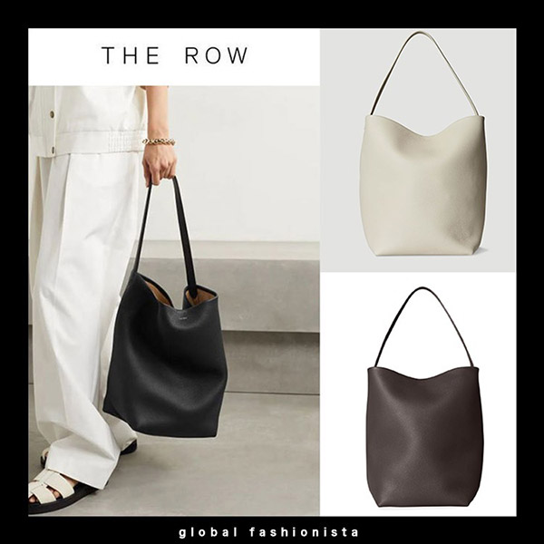 ザロウ パークトート 偽物 完売 芸能人愛用 The Row トートバッグ コピー N/S Park Tote レザー W1273L129BLPL