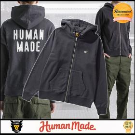 《大人気》HUMAN MADE コピー◇ジップ パーカー 長袖 カンガルーポケット