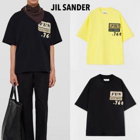 【2023SS】ジルサンダー コピー★ グラフィックパッチ コットンTシャツ JSMU707025-MU248508