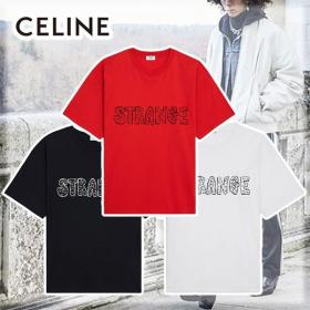 【人気商品】STRANGEロゴ♪セリーヌ☆メンズ☆ルーズTシャツ☆3カラー♪2X826501F.01CC