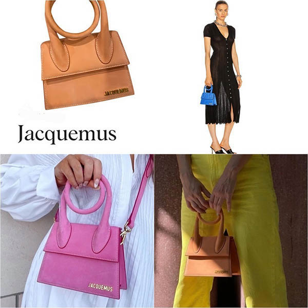 ジャックムス 偽物 JACQUEMUS Le Chiquito Noeud Bag suede ショルダー ハンドバック【セレブ多数愛用】