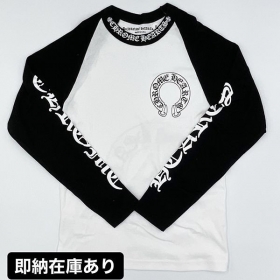 クロムハーツ Tシャツ コピーHORSESHOE BASEBALL T-SHIRT クロムハーツ ロンT