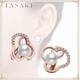 人気◆SPUR掲載◆TASAKI◆チャンツ イヤリング 偽物 パール ダイヤ