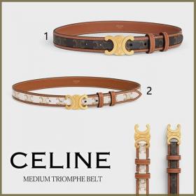 セリーヌ 偽物☆MEDIUM TRIOMPHE BELTミディアムトリオンフベルト☆送込