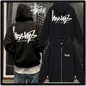 STUSSY 偽物 FLIPPED ZIP HOODIE★パーカー★送料・関税込★