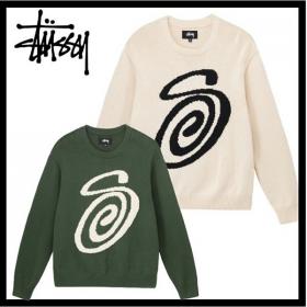 Stussy コピーCurly S Sweater Natural★ニット★日本!!人気！