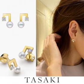 有名人愛用！【TASAKI 偽物】プチ バランス ノート イヤリング ピアス