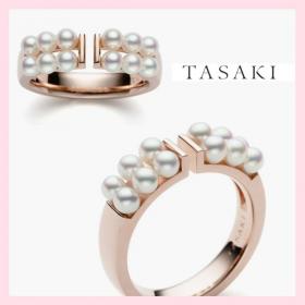 日本!!人気！ TASAKI プチパール リング コピーゴールド