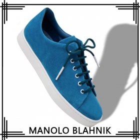 MANOLO BLAHNIK 偽物 メンズ SEMANADO スニーカー スエード 322-2374-0005