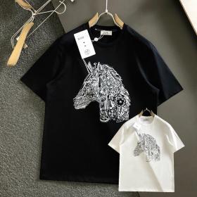 欲しい♡超限定♪エルメス 半袖 Tシャツ 偽物 H刺繍 コットン