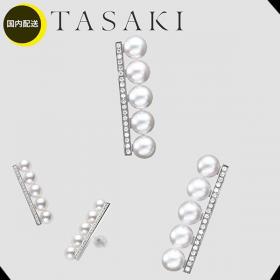 TASAKI 偽物■バランス ダイヤモンド パヴェ ピアス パール 華やか