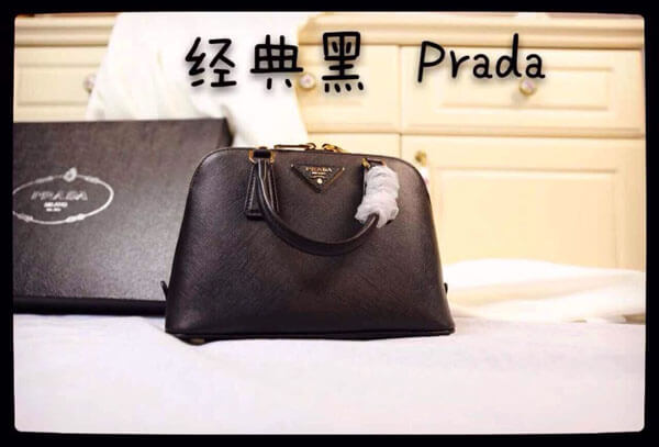 Prada(プラダスーパーコピー)SAFFIANO LUX ショルダー付 ハンドバッグ スモール BL0851_NZV_F0003