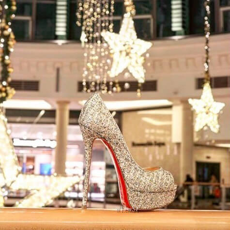 2019新作限定CHRISTIAN LOUBOUTIN クリスチャン ルブタンコピー ため息ゴージャス Fetish Peep シルバー