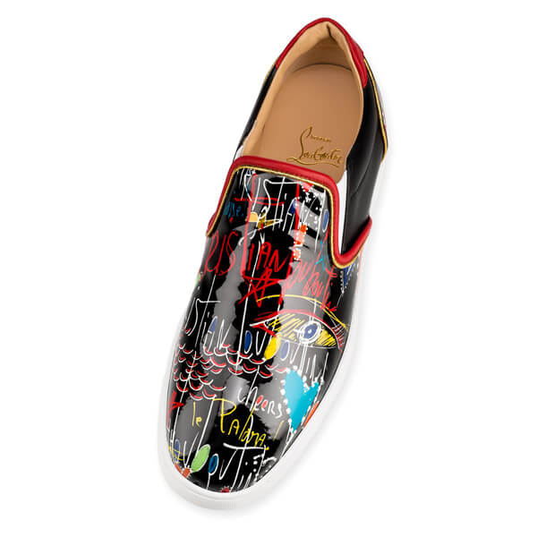 2018SS新作 クリスチャン ルブタンコピー CHRISTIAN LOUBOUTIN Sailor Boat Vernis Loubitag ブラック