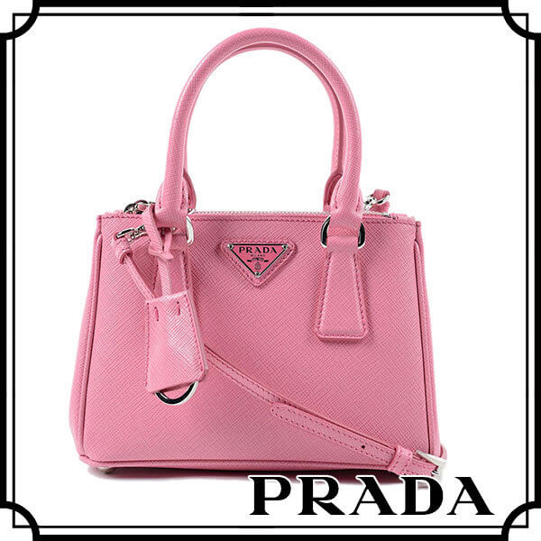 2018新作 PRADA プラダスーパーコピー SAFFIANO LUX  サフィアーノラックス レディース2wayハンドバッグ ピンク 1BH907_NZV_JII