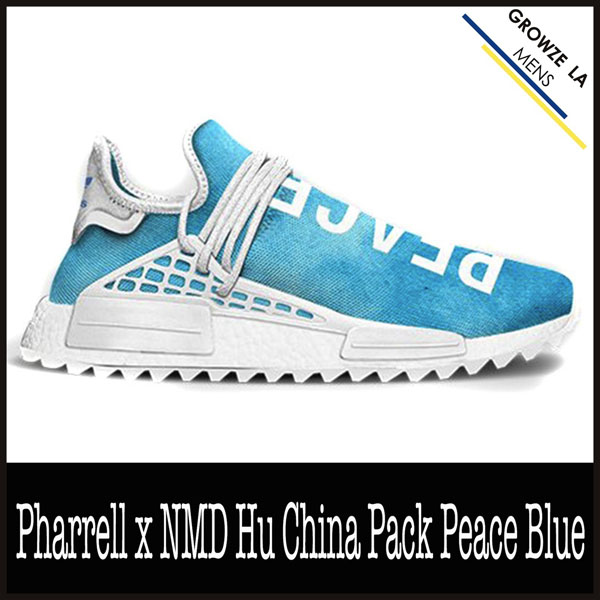 アディダススーパーコピー【Adidas】Pharrell x NMD Hu China Pack Peace Blue