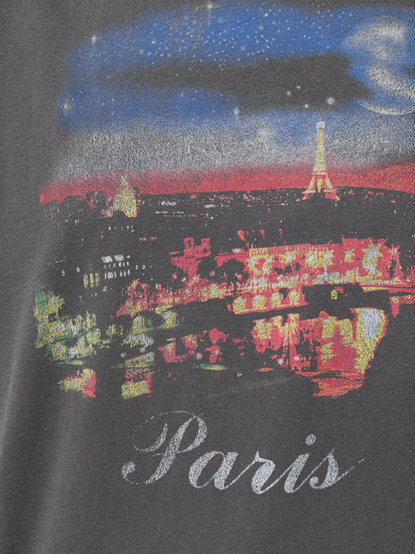 2018SS バレンシアガスーパーコピー 大人気 Oversize Paris プリントTシャツ 480065TYK361055