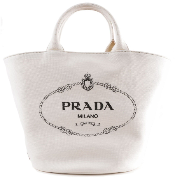 2018新作 PRADA プラダスーパーコピー カナパ バケツ型トートバッグ ホワイト 1BG163_ZKI