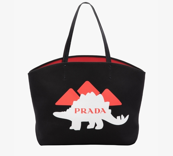 2018新作 PRADA プラダコピー☆ポップなロボット キャンバストートバッグ 1BG220_4OMA_F0P50_V_OS7