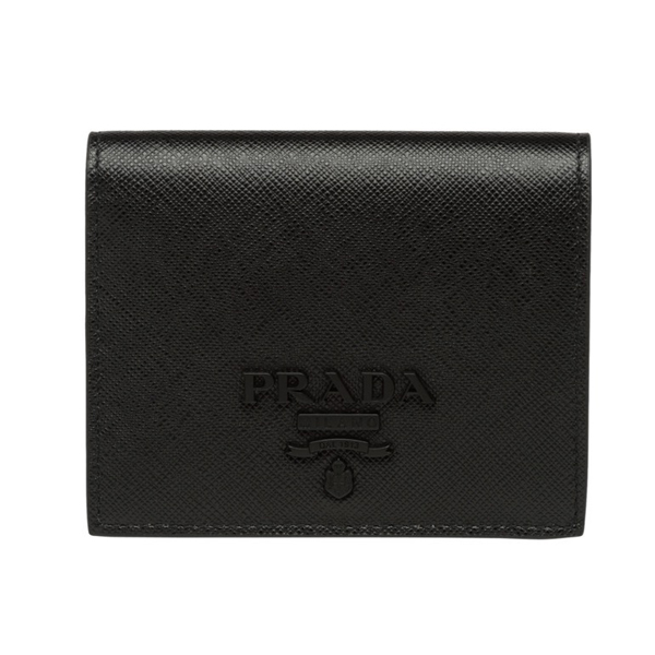 2018新作 PRADA プラダコピー モノクローム 二つ折り財布 1MV204 2EBW F0002