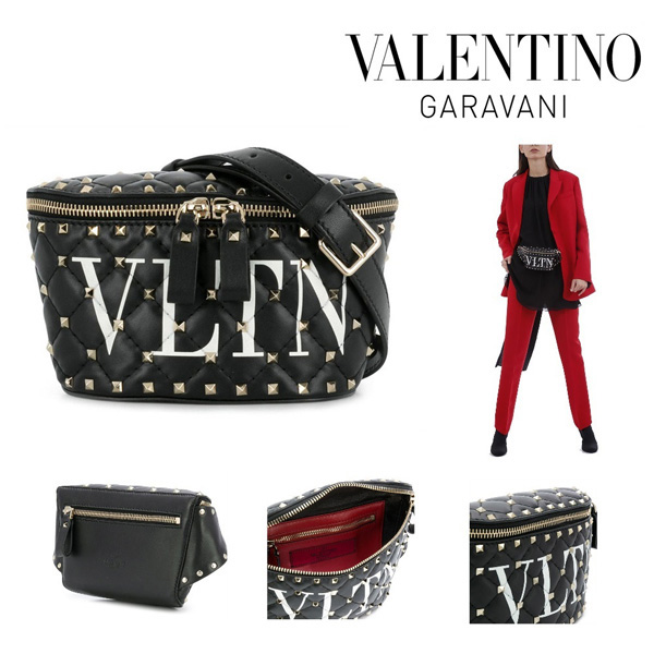 18-19AW ヴァレンティノスーパーコピー【セール】ヴァレンティノ GARAVANI*VLTN*ロックストラッドスパイク☆QW0B0B46-XQC-NER