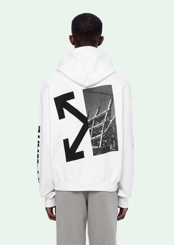 ホワイト オフ ホワイト レプリカ パーカー 通販 OFF WHITE 19FW SPLITTED ARROWS OVER HOODIE