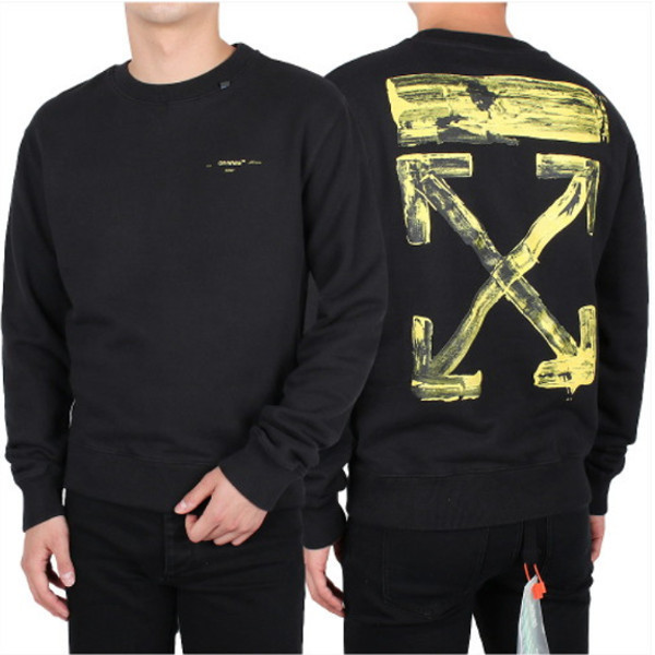 オフ ホワイト 東京 トレーナー 偽物【Off-White】ARROWS SWEATSHIRT OMBA025F19E30010 1060 芸能人