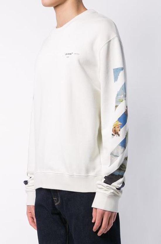 ホワイト オフ ホワイト レプリカ トレーナー OFF WHITE 19SS DIAG COLORED ARROWS SLIM 芸能人