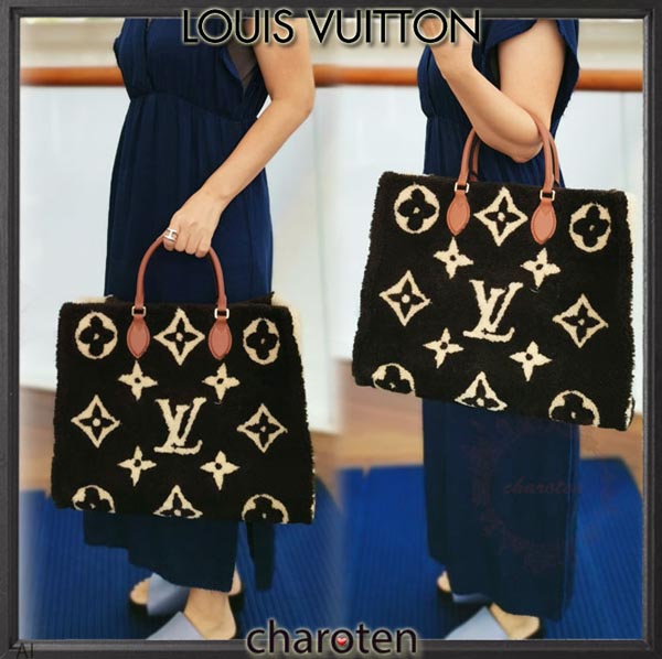 早い者勝ち★LV TEDDY ルイヴィトン オンザゴー 偽物 テディ もこもこジャイアントモノグラム 限定 On the go M55420