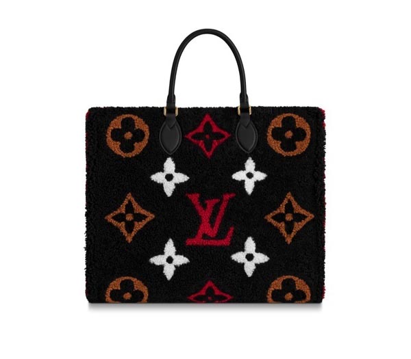 2020秋冬新作 ルイヴィトンオンザゴー 偽物 19AW LV ONTHEGO モコモコバッグ TEDDY M55421