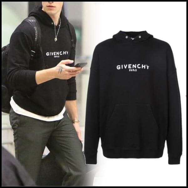 19/20AW ジバンシィ偽物 パーカー GIVENCHY ビンテージ ロゴ フーディ