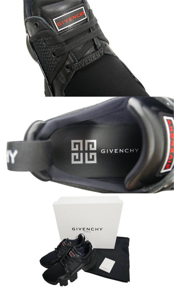 2024新作限定人気 ジバンシィコピー スニーカー GIVENCHY ローカット スエード 切替え 黒