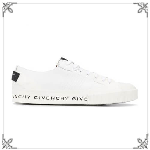 2024新作限定人気【ジバンシィ偽物 GIVENCHY】レザー テニス ライトロー スニーカー White